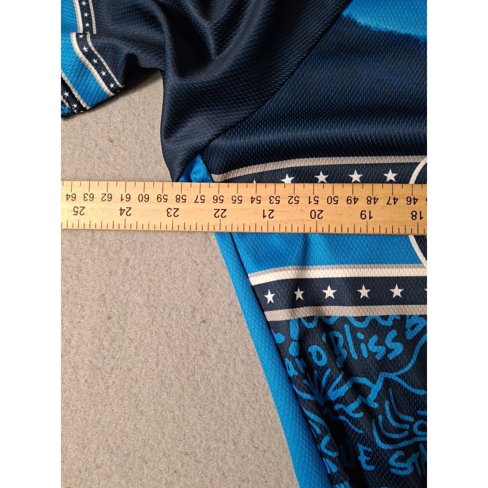 Starlight Cycling Jersey Mens L Breathable Full Zip Active Club Graphic Print - Picture 8 of 8
